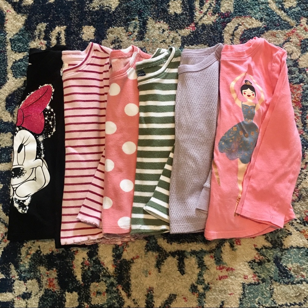 Lot of long sleeve shirts girls 3T